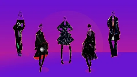FIVE MODELS Stock Footage 120099134