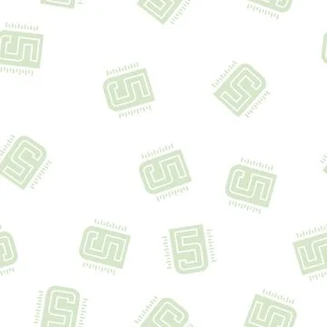Five number glyph seamless pattern Stock Illustration