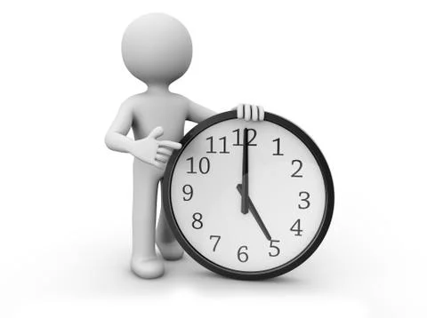 Five o´clock Stock Illustration