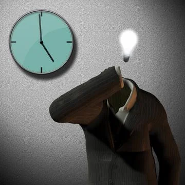 Five o'clock Stock Illustration