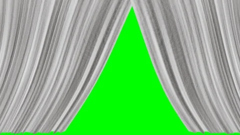 Five options for opening texture curtains with a green screen. Stock Footage 109046728
