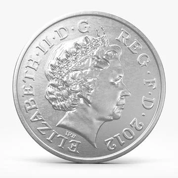 Five Pence Coin 3D Model