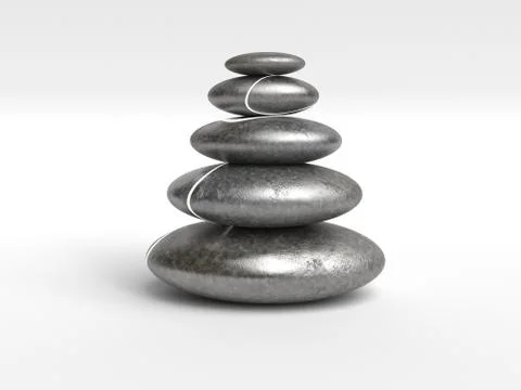 Five pepple Stones Stock Illustration
