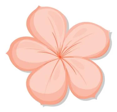 A five-petal flower Stock Illustration