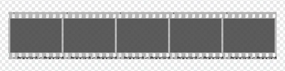 Five photo camera blank frames. Camera roll Stock Illustration