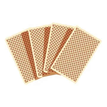 Five playing cards showing their back design Stock Illustration