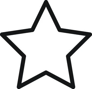 Five Point Star Favorite Stock Illustration