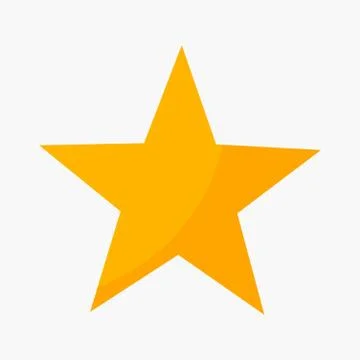 Five point star rating icon. Vector illustration Stock Illustration