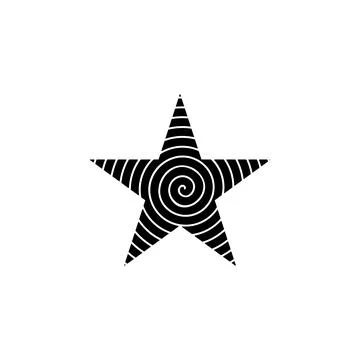 Five-pointed star icon. Element of stars icon. Premium quality graphic design Stock Illustration