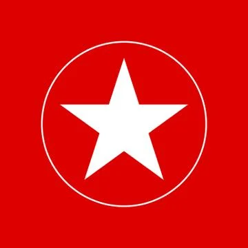 Five-pointed star. Stock Illustration