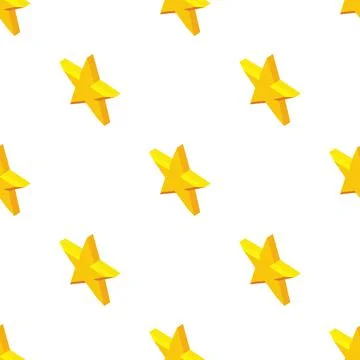 Five-pointed star pattern seamless vector 스톡 일러스트