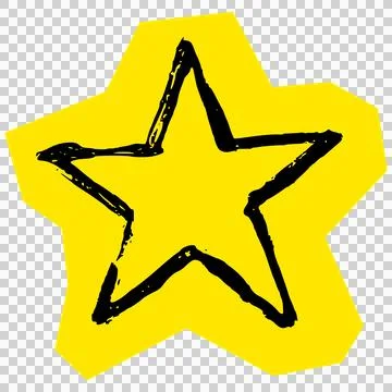 Five-pointed star shape symbol Stock Illustration