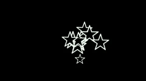 Five-pointed star,particle fireworks art geometry pattern background. Stock Footage 4829073
