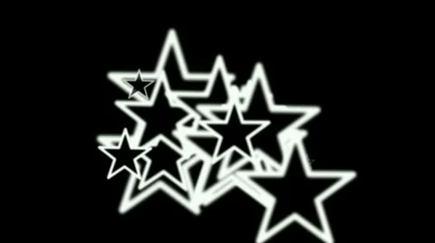 Five-pointed star,particle fireworks art geometry pattern background. Stock Footage 4884477