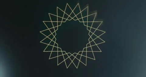 Five pointed stars, overlapping multiple outlines of a star shape Stock Footage 313867088