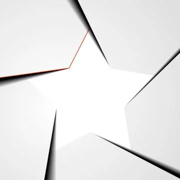 Five points star infographic Stock Illustration