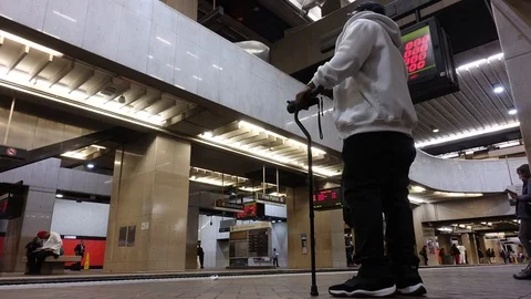 Five Points Station 4K Timelapse. Busy time at station, crowd o- 4K Timelapse  3 Stock Footage 104888264