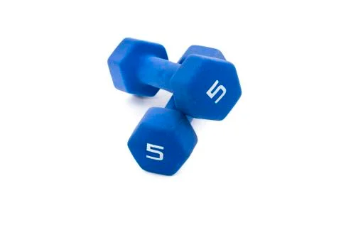 Five Pound Dumbbells Stock Photos