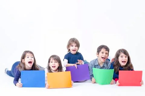 Five preschooler 写真素材