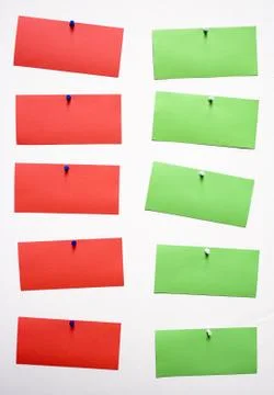 Five Pros and Five Cons Foto stock