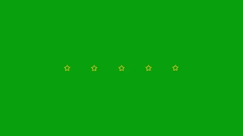 Five Pulsating Stars – Rhythmic Glow Animation Stock Footage 305175617