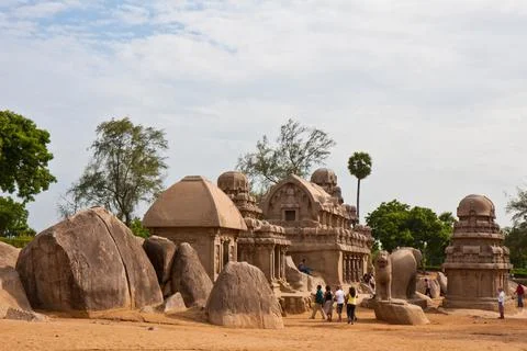 Five Rathas Site Stock Photos