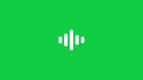 Five rounded equalizer bars bouncing loading animation 库存影片 348279810