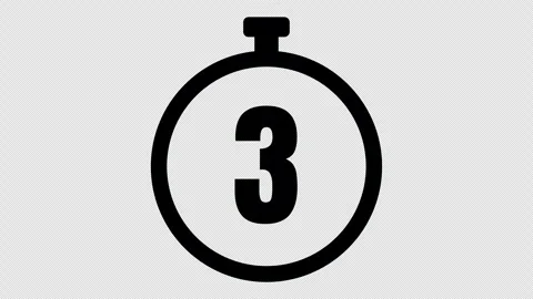 Five Second Stopwatch Counts Down for Business Communications Vídeo Stock 347242186