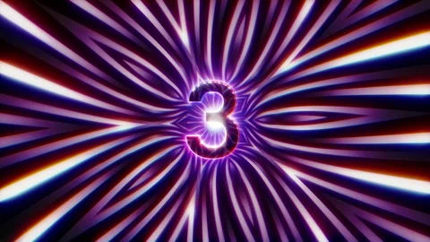 Five seconds countdown with abstract hyp... | Stock Video | Pond5