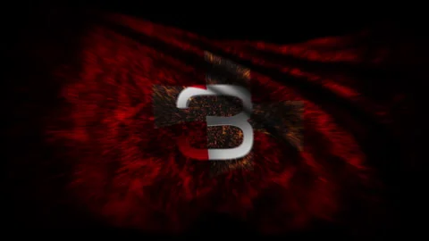Five seconds Countdown Timer with abstra... | Stock Video | Pond5