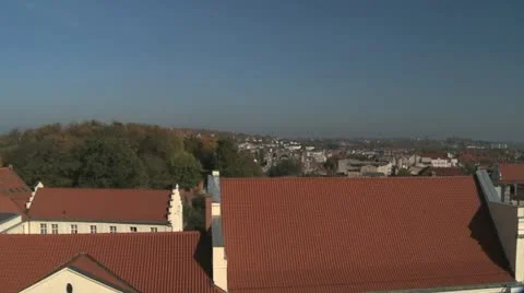 Five shots of old buildings overlooking the river Stock Footage 21721617