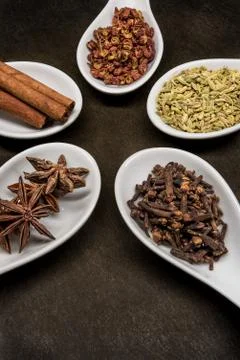 Five Spice Spoon Circle Cloves and Anise Photos