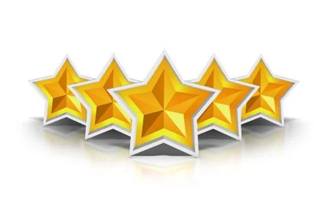 Five star class seal or badge Illustrazione stock