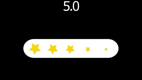 Five Star Feedback Animation | Customer Satisfaction Graphic Stock Footage 324420556