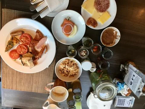 Five Star Hotel Breakfast Buffet Stock Photos