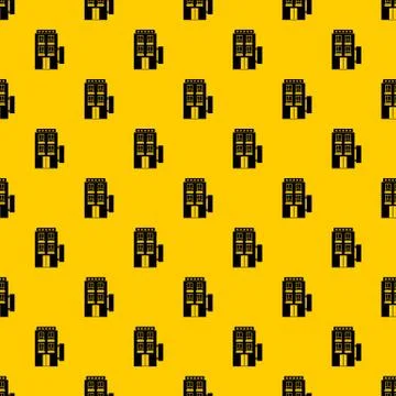 Five star hotel pattern Ilustración de archivo