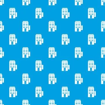 Five star hotel pattern seamless blue Ilustración de archivo