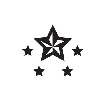 Five star icon Stock Illustration