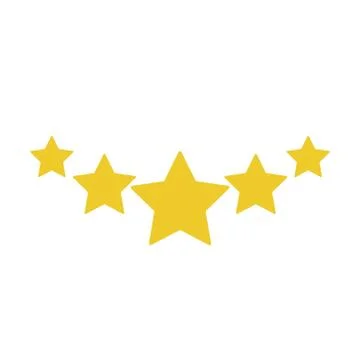 Five star icon vector illustration eps10. Flat design. Stock Illustration