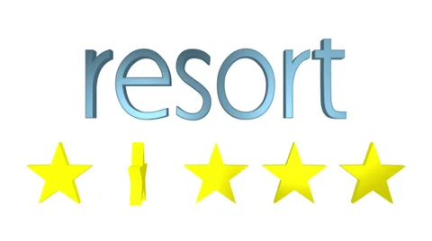 Five Star Quality Resort Stock Footage 37989072