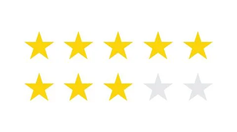 Five Star Rating and Feedback Icons Illustrazione stock