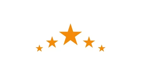 Five star rating animation customer review feedback. Stock Footage 317368180