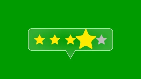 Five-star rating animation Stock Footage 317693052