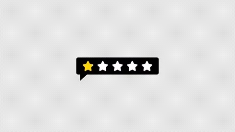 Five star rating animation on transparent background 스톡 동영상 339557716