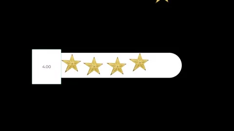 Five Star Rating with Countdown Animation Stock Footage 315021136