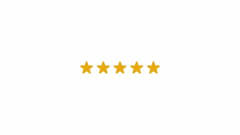 Five Star Rating Customer Review Feedback Animation Video stock 335646904