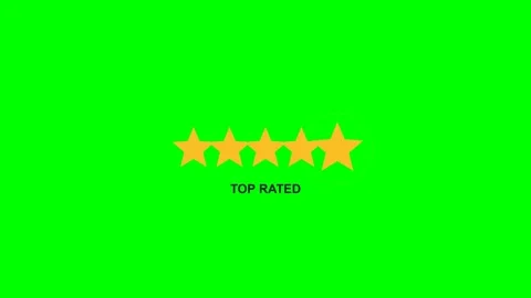 Five Star Rating Fill Reveal Animated Business Data Motion Graphic Stock Footage 341456099