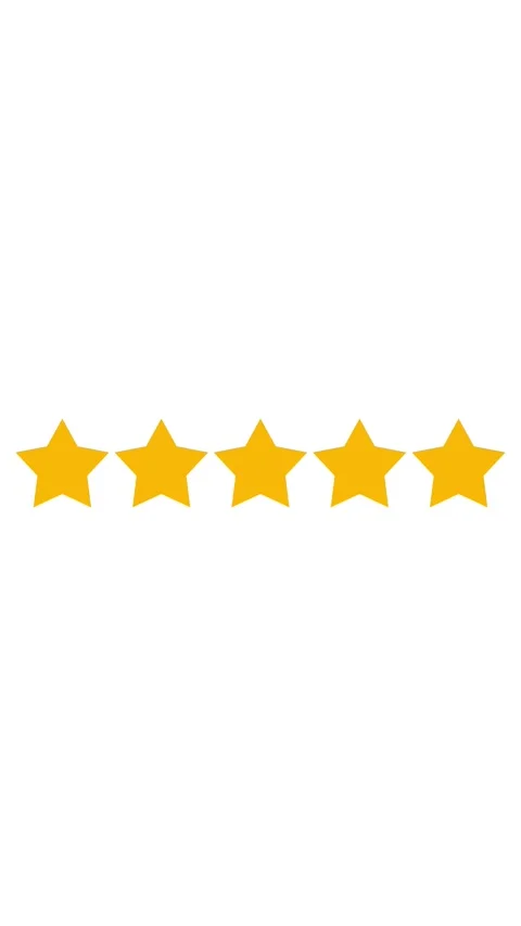 Five star rating icon animated video ,animation video isolated on white bac.. Stock Footage 323805363