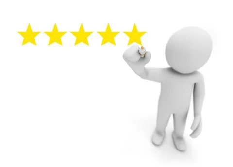 Five star rating Stock Illustration