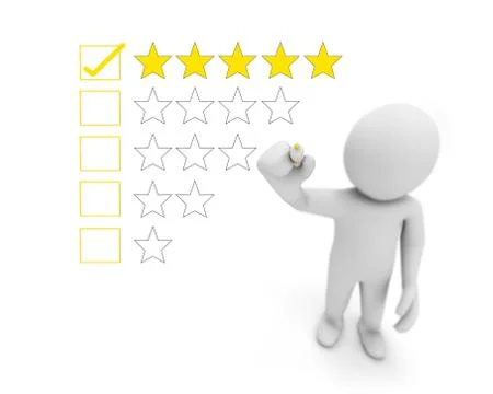 Five star rating Stock Illustration
